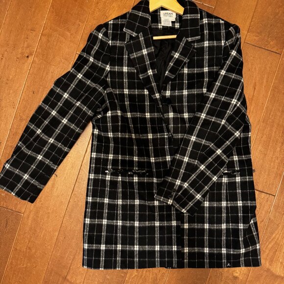 Urban by Par Haggar Oversized Plaid Blazer | Size 12 | VGUC | Made in Canada - Picture 3 of 7